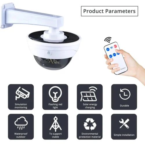 solar monitoring مصباح على شكل كاميرا