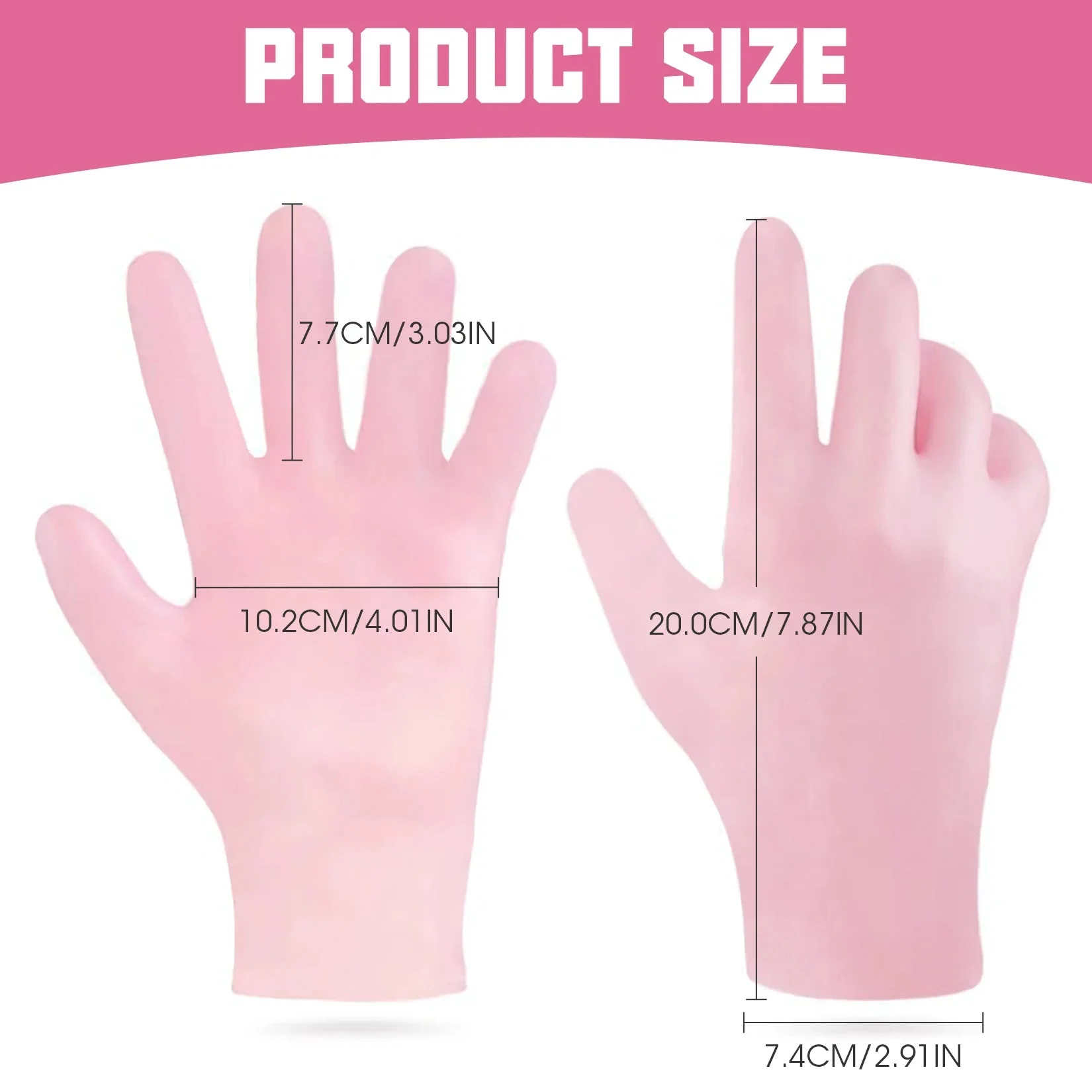 قفازات جل سيليكون مرطبة