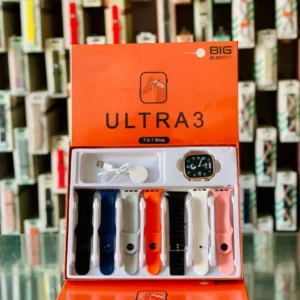 ULTRA 3 – ساعة ذكية مع 7 أساور في علبة واحدة