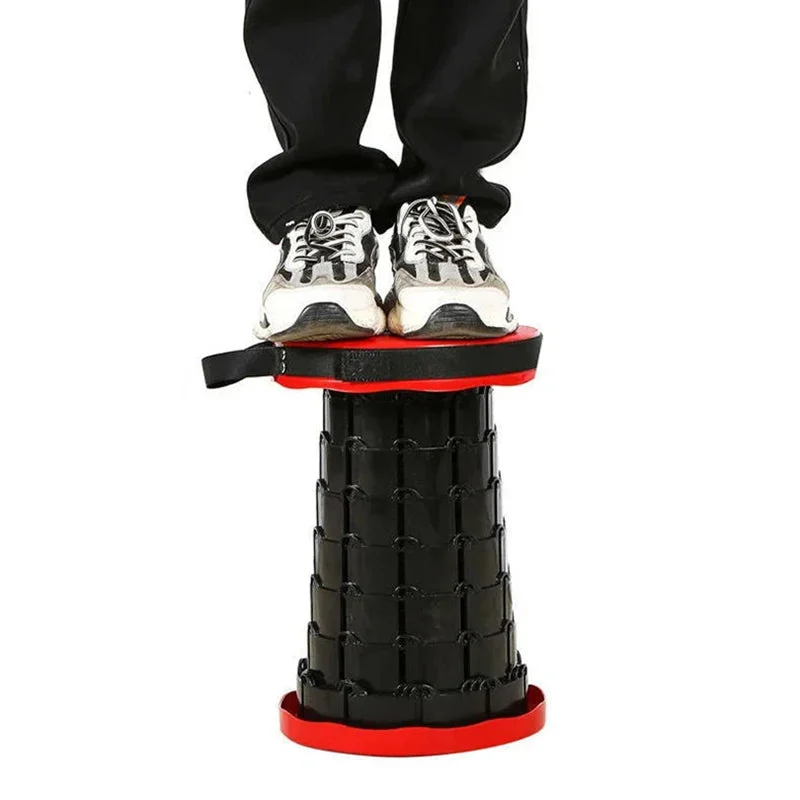 Chaise pliante ronde portable en plastique,