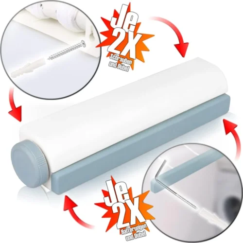 منشر ملابس جداري قابل للتمديد