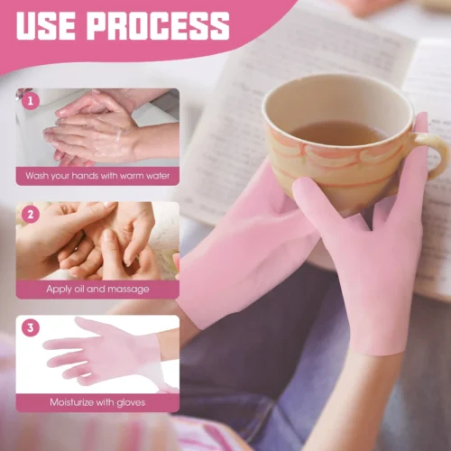 قفازات جل سيليكون مرطبة