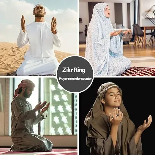 الخاتم الذكي للصلاة – تتبع صلاتك بدقة، وراقب أوقاتك الروحية بسهولة وراحة.